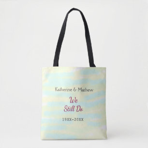 Tote Bag Jaune greenpastel Vow renouvellement anniversaire