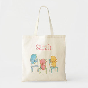 Tote Bag Jaune, rose, et bleu concerne des chaises