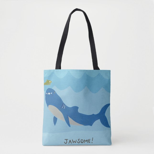 Tote Bag Jawesome Shark (Devant)