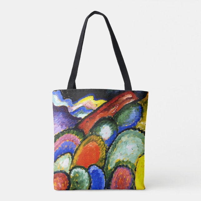 Tote Bag Jawlensky - Montagnes et Arbres (Dos)