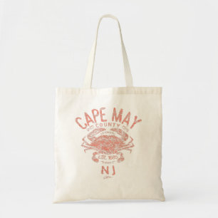 Tote Bag JCombs Cape May County, NJ, Atlantic Blue Crab 