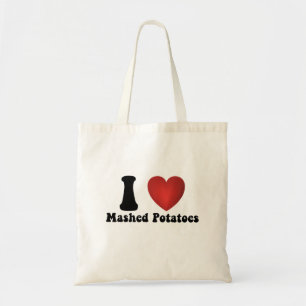 Tote Bag Je adore les pommes de terre écrasées Cadeau de dî