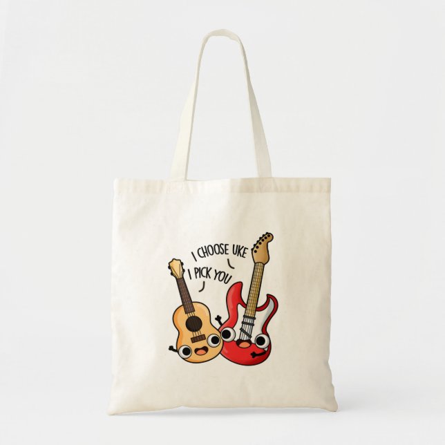 Tote Bag Je Choisis Uke Je Vous Choisis Drôle Guitare Ukule (Devant)