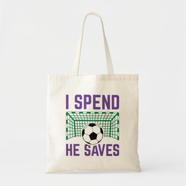 Tote Bag Je dépense qu'il épargne (Devant)