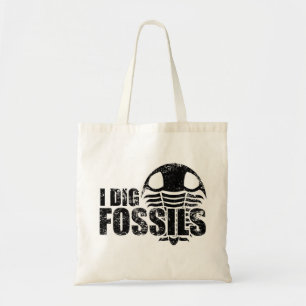 Tote Bag JE DÉTERRE DES FOSSILES Trilobite