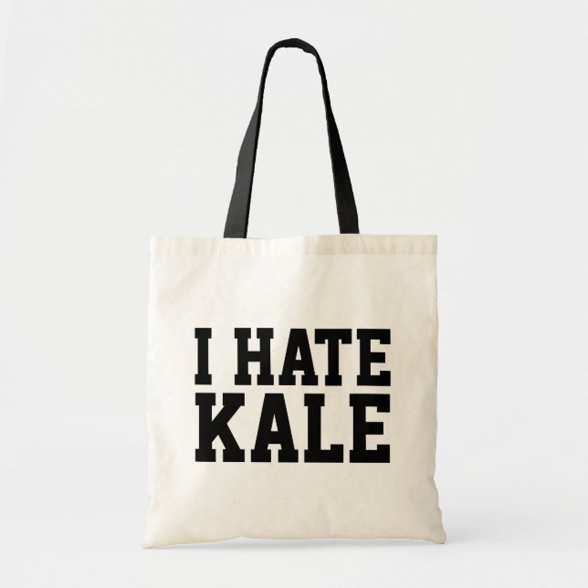 Tote Bag Je déteste le chou frisé (Devant)