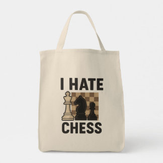 Tote Bag Je déteste les échecs