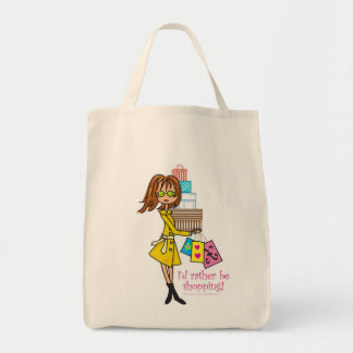 Tote Bag Je ferais des emplettes plutôt