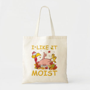Tote Bag Je L'Aime Moist Funny Turquie Dîner Thanksgiv