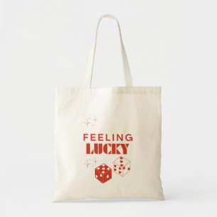 Tote Bag Je Me Sens Lucky, Lucky Girl, Luckiest Girl, Rose