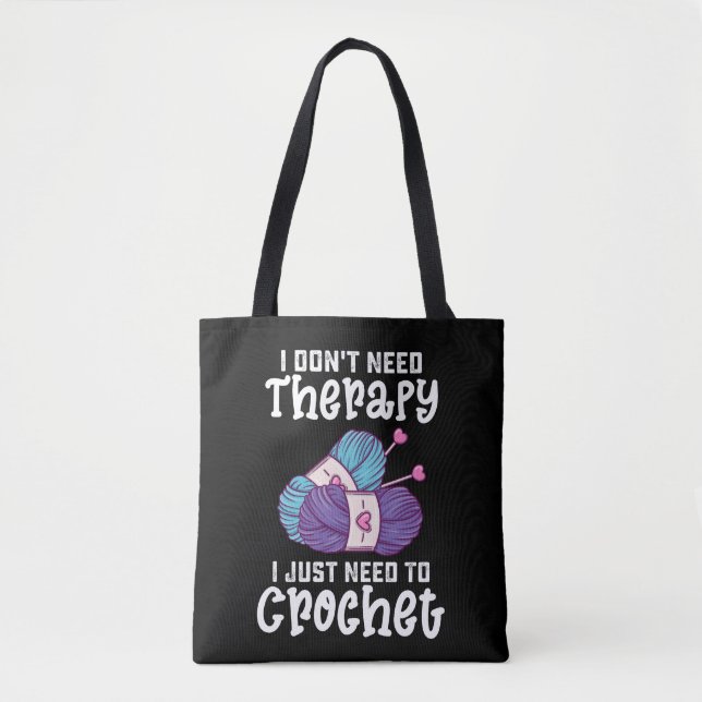 Tote Bag Je n'ai pas besoin de thérapie, j'ai juste besoin  (Devant)