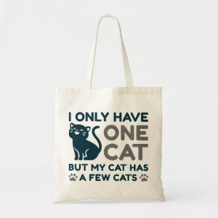 Tote Bag Je N'Ai Qu'Un Chat