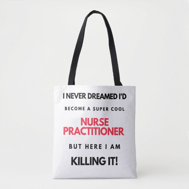Tote Bag Je n'aurais jamais rêvé que je deviendrais une inf (Devant)