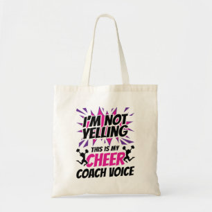 Tote Bag Je ne crie pas que c'est ma voix d'entraîneur