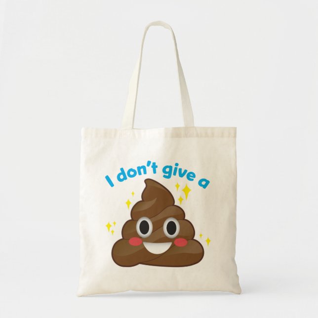 Tote Bag Je ne donne pas une étincelle heureuse Emoji (Devant)