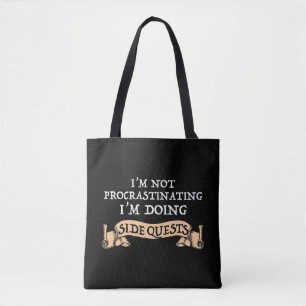 Tote Bag Je ne fais pas de procrastination - Je fais des qu