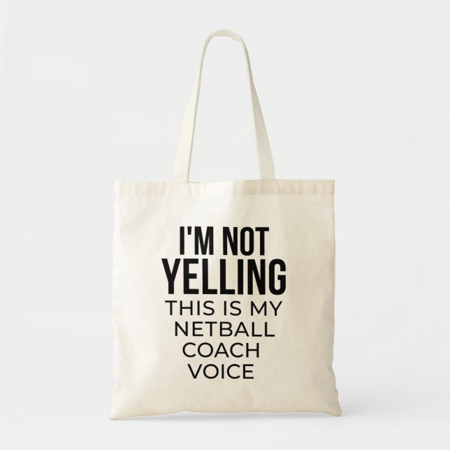 Tote Bag Je ne hurle pas que c'est ma voix d'entraîneur de  (Devant)