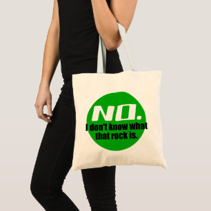 Tote Bag Je ne sais pas ce qu'est ce rocher (vert)