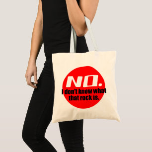 Tote Bag Je ne sais pas ce qu'est cette roche (rouge)