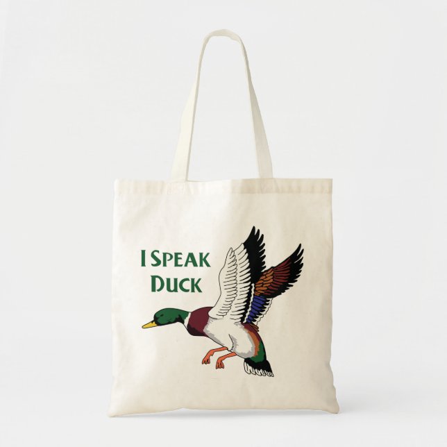 Tote Bag Je parle canard (Devant)