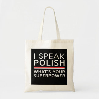 Tote Bag Je parle polonais ce qui est la votre