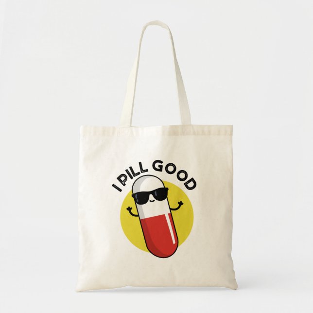 Tote Bag Je Pill Bon Drôle Médecine Pun (Devant)