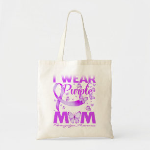 Tote Bag Je Porte Du Violet Pour Ma Sensibilisation À La Fi