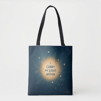 Tote Bag Je Porte Ma Lumière À L'Intérieur - Spirituelle Fe