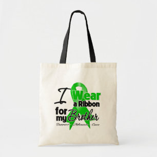 Tote Bag Je porte un ruban vert pour mon frère