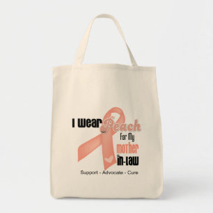 Tote Bag Je Porte Une Pêche Pour Ma Belle-Mère - Cancer D