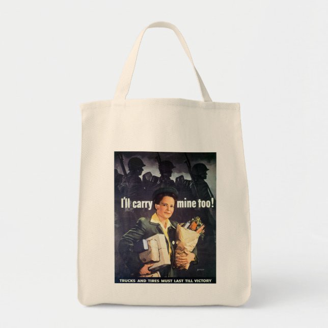 Tote Bag Je porterai aussi le mien ! (Devant)