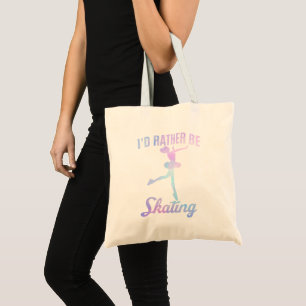 Tote Bag Je préférerais patiner