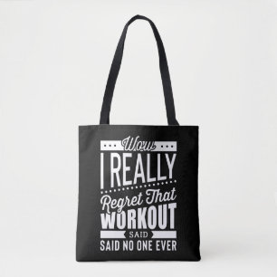 Tote Bag Je Regrette Vraiment Que La Motivation De Fitness