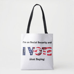 Tote Bag Je suis à la sécurité sociale et je vote
