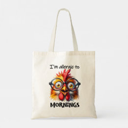 Tote Bag Je suis allergique aux matins !