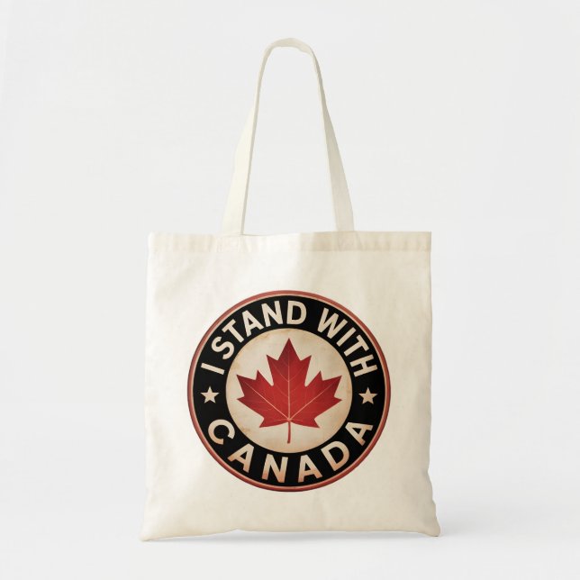 Tote Bag Je suis avec le Canada (Devant)