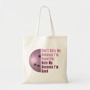Tote Bag Je Suis Beau Je Suis Bon Bowling Rose