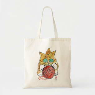 Tote Bag Je suis coincé sur le chaton de Meows de fil