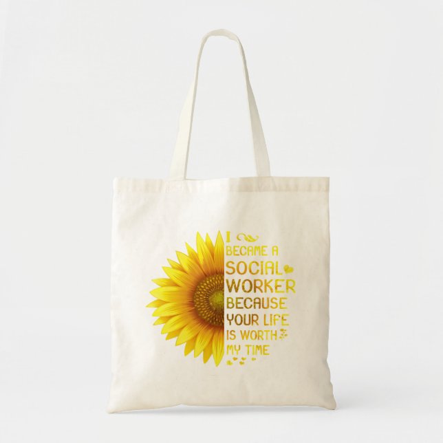 Tote Bag Je Suis Devenu Un Travailleur Social (Devant)