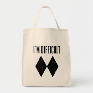 Tote Bag Je suis difficile de skier sur des pistes noires g