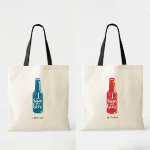 Tote Bag Je Suis En Course Pour La Bière Fitness Humour Ble