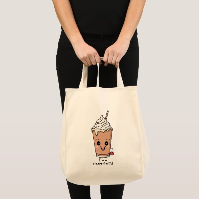 Tote Bag Je suis Frappe-tastic | Frappe à la crème fouettée (Devant (produit))