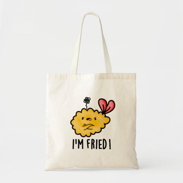 Tote Bag Je suis Fried Funny Tempura Sushi Pun (Devant)