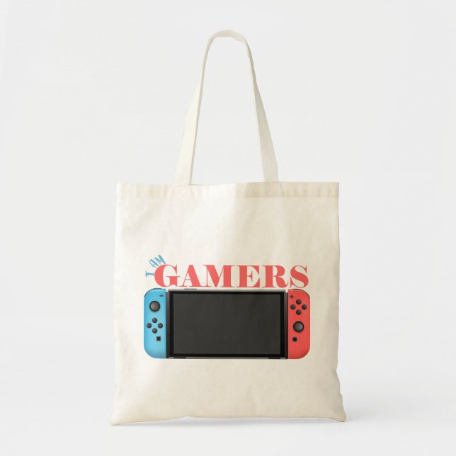 Tote Bag je suis gamers, console de jeu (Devant)