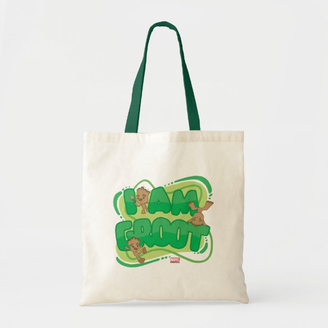 Tote Bag Je Suis Groot Character Art Text (Devant)