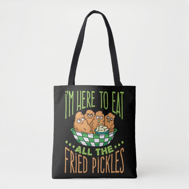 Tote Bag Je suis ici pour manger tous les chatons frits (Devant)