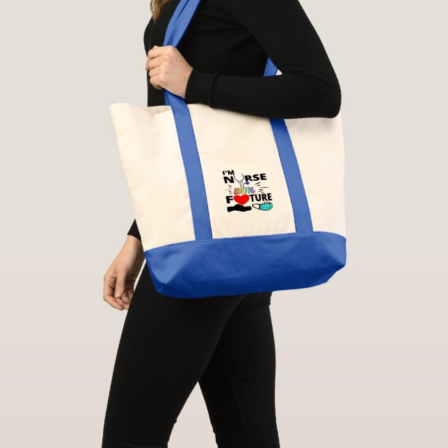 TOTE BAG JE SUIS INFIRMÉ PAR L'AVENIR (Devant (produit))