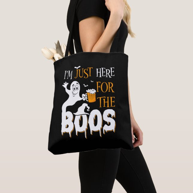 Tote Bag Je suis juste là pour les livres (De près)
