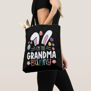 Tote Bag Je suis la lapin grand-mère tenue de famille Pâque