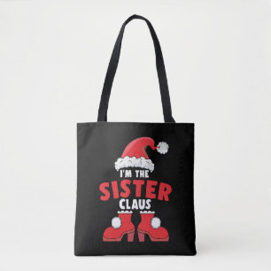 Tote Bag Je suis la soeur Claus Noël famille de jumelage